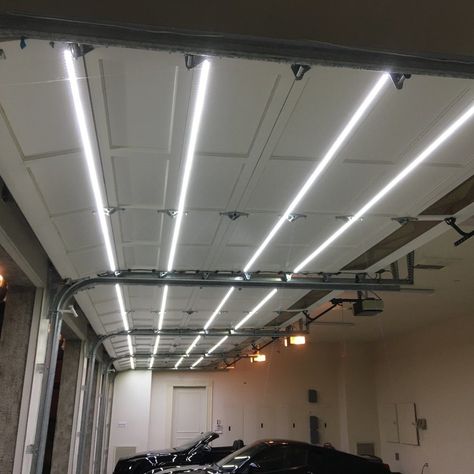 Garage Door Lighting, Garage Door Light, Garage Door Lights, Door Lighting, Automatic Garage Door, Track Door, Garage Design Interior, Sectional Garage Doors, Led Garage Lights