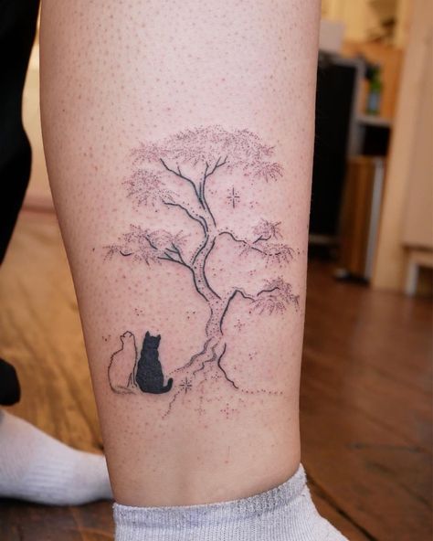 japanese maple n bb cat companions, handpoked for coco to honor roots n ground in joy n purpose • thank u for your trust with this one, so… Japanese Maple Tattoo, Japanese Maple Tree Tattoo, Japanese Tree Tattoo, Maple Tree Tattoo, Maple Tree Tattoos, Simple Tree Tattoo, Tree Branch Tattoo, David Tattoo, 2023 Tattoo