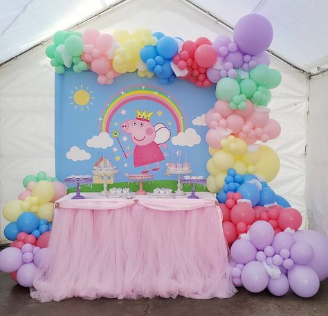 Pig Birthday Theme, Pig Birthday Decorations, Pig Birthday Party Decorations, Peppa Pig Birthday Decorations, Peppa Pig Party Decorations, Peppa Pig Balloons, Peppa Pig Decorations, Peppa Pig Birthday Party Decorations, Half Birthday Baby