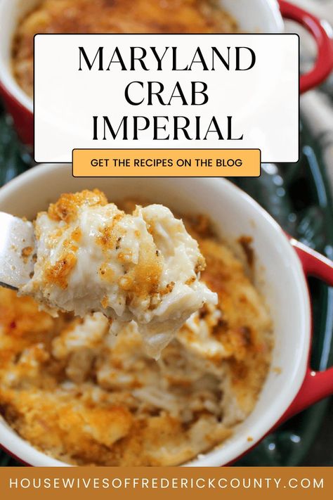 Maryland crab imperial recipe Crab Imperial Recipes, Crab And Shrimp Recipe, Crab Imperial, Crab Cake Recipes, Crab Meat Recipes, Seafood Bake, Dinner Party Dishes, Crab Dishes, Creamy Crab