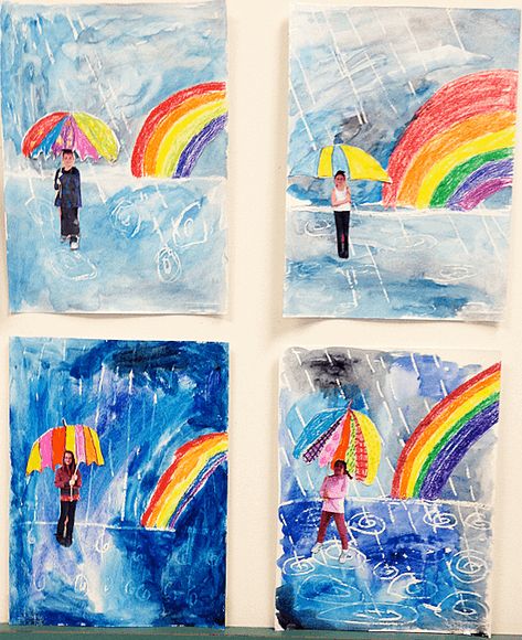 The Prettiest Spring Art for Kids to Make | Grade Onederful Grade 1 Art, Weather Art, First Grade Art, 1st Grade Art, Spring Art Projects, 2nd Grade Art, Classroom Art Projects, Bel Art, Classroom Art