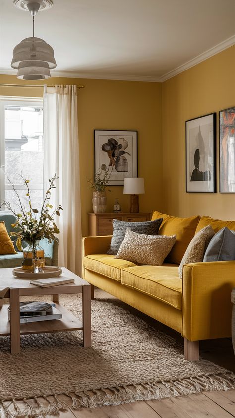 Living Room Remodel 20 Ideas 2025: Transform Your Space with Modern Trends Room Ideas Trendy, Living Room Colors Ideas, Room Colors Ideas, Trendy Color Combinations, Good Living Room, Yellow Walls Living Room, Color Palette Living Room, Accent Walls In Living Room, Cottage Living Rooms