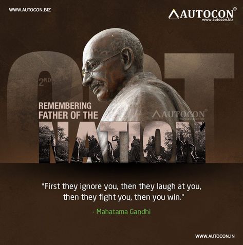 And like Mahatma Gandhi said, ‘Be the change you wish to see in the world!’ Happy #gandhiat151 #autocon #Ecommerce #B2B #B2C Tribute Poster Design, Calligraphy Poster Design, Mahatma Gandhi Jayanti, Gandhi Ji, Festival Post, Happy Gandhi Jayanti, 2 October, Gandhi Jayanti, John Wilson