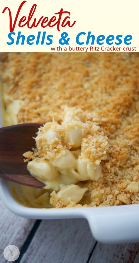 Velveeta Shells And Cheese Recipes, Ritz Cracker Crust, Velveeta Cheese Sauce, Velveeta Shells And Cheese, Shells And Cheese, Velveeta Mac And Cheese, Velveeta Recipes, Ground Beef Breakfast, Cheese Ideas