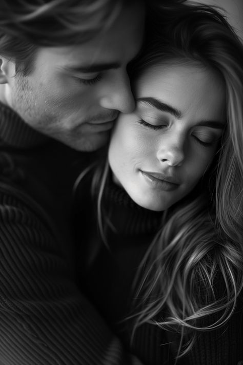 Deep Love Photoshoot, Classic Couples Photoshoot, Monochrome Photography Ideas, Black And White Couple Portrait, Couples Black And White Photography, Classic Couple Aesthetic, Perfect Couple Aesthetic, Classic Couple Photoshoot, Elegant Couple Poses