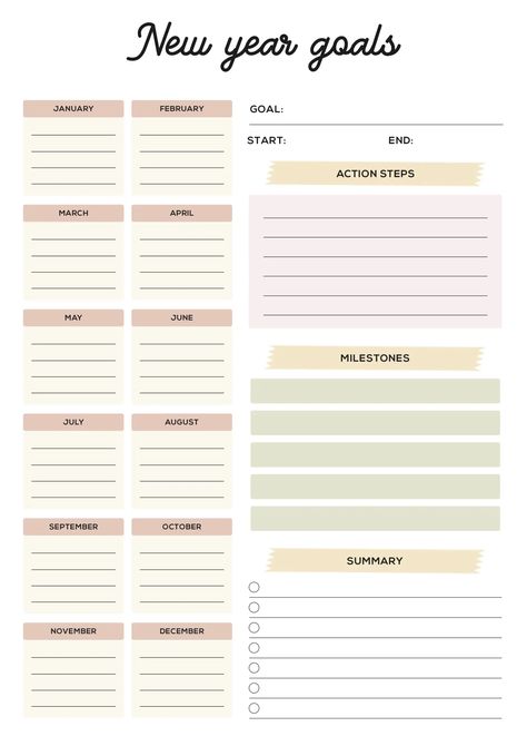 Bujo 2025, Study Planner Free, 2024 Diary, Printables Planner, Calendars 2024, Goals Tracker, Simple Daily Planner, Organizational Printables, Planner Diario