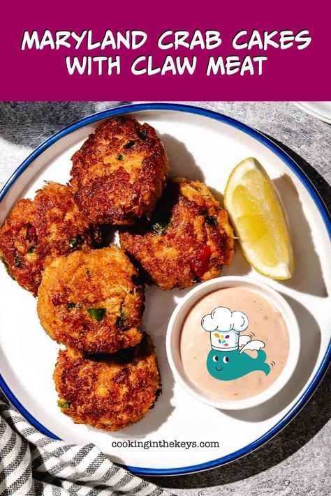 These easy and delicious crab cakes are perfect for any holiday or gathering! Made with Maryland claw meat, they’re packed with rich, sweet flavor. Serve as an appetizer or main dish and pair with a creamy cocktail sauce. #CrabCakes #easyappetizers # #seafoodappetizers Crab Claw Recipes, Chuck Steak Recipes, Stone Crab Claws, Pink Shrimp, Spiny Lobster, Maryland Crab Cakes, Creamy Cocktails, Chuck Steak, Crab Meat Recipes