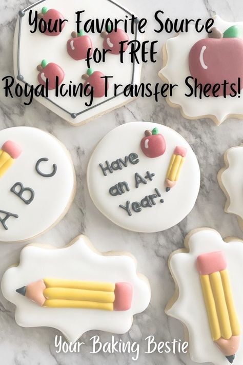 Royal Icing Transfers Free Printable Royal Icing Transfer Sheets, Best Royal Icing Recipe, Royal Icing Cookies Recipe, Royal Icing Templates, Cookie Decorating Icing, Christmas Sugar Cookies Decorated, Icing Transfers, Royal Iced Cookies, Icing Design