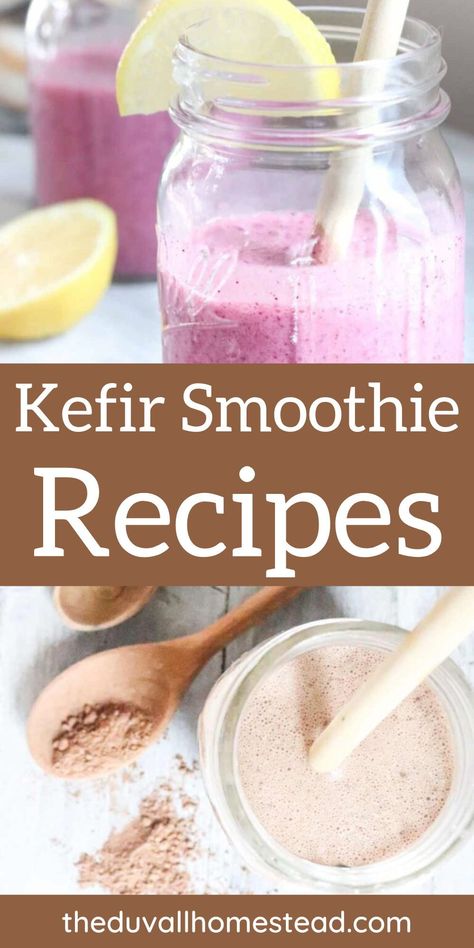 Coconut Kefir Smoothie, Smoothie With Kefir, Kefir Salad Dressing Recipe, Kefir Smoothie Recipes Healthy, Kifer Recipes Healthy, What To Do With Kefir, Homemade Kefir Recipes, Recipes Using Kefir, Prebiotic Smoothies