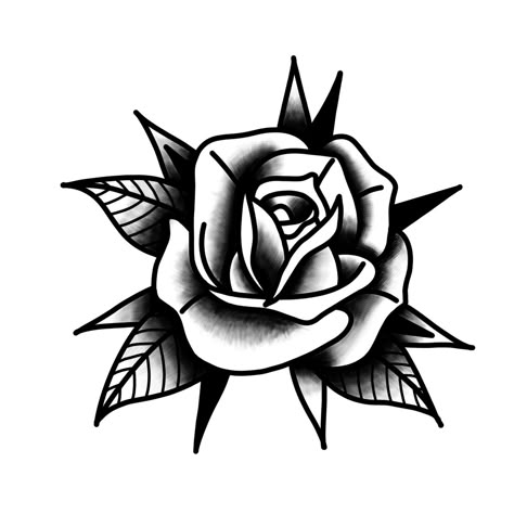 American Traditional Vines, Rose Traditional Tattoo, Speakeasy Tattoo, American Traditional Rose, Traditional Back Tattoo, Traditional Rose Tattoo, Tree Frog Tattoos, Traditional Tattoo Flowers, Traditional Rose