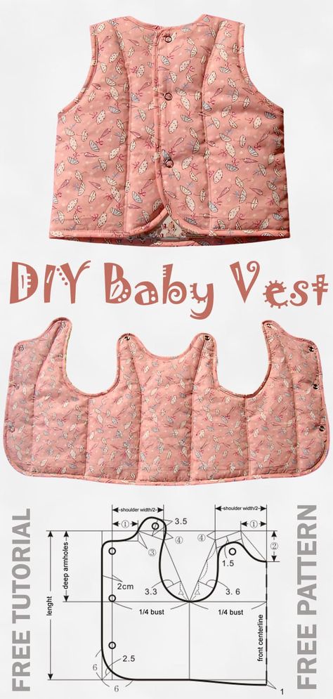 Infant Vest Pattern, Childs Vest Pattern Free, Baby Vest Sewing Pattern, Baby Vest Crochet Pattern Free, Hazel Village Clothes Pattern, Sewing Patterns Baby Clothes, Sewing For Newborns, Toddler Vest Pattern Free, Toddler Clothes Sewing Patterns