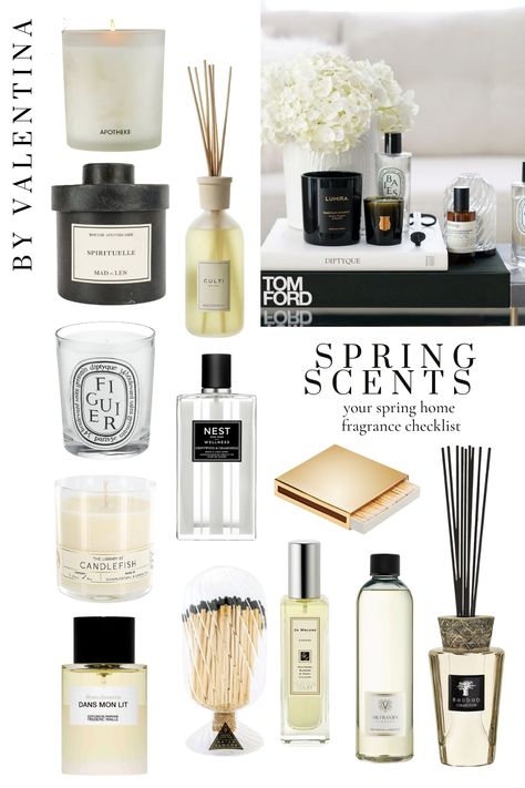 Completely Transform Your Home With These Spring Fragrances Dyptique Candles, House Of Valentina, Nest Candles, Diptyque Candles, Gold Home Accessories, Spring Fragrances, Fresh Scents, Our Senses, Spring Scents