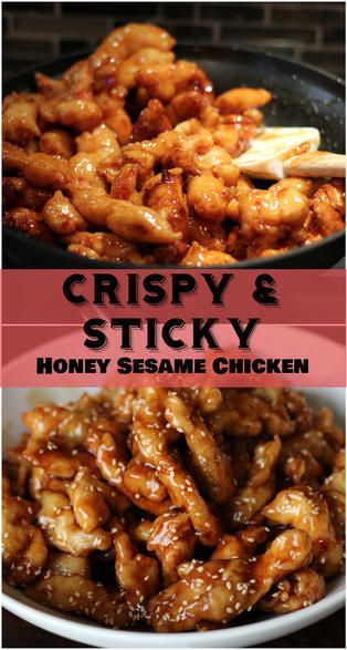 Homemade Chinese Food, Honey Sesame Chicken, Family Friendly Recipes, Honey Sesame, Chinese Cooking Recipes, Chicken Easy, Easy Chinese Recipes, Sesame Chicken, Think Food