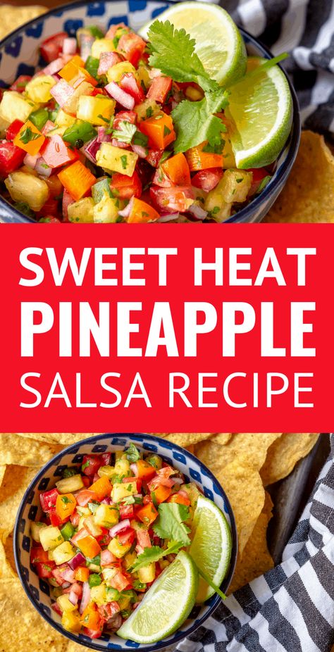 Fresh Chip Dip, Best Pineapple Salsa, Hawaiian Salsa, Fresh Pineapple Salsa Recipe, Pineapple Pico, Fruit Salsa Recipe, Pineapple Salsa Recipe, Spicy Pineapple, Salsa Salsa