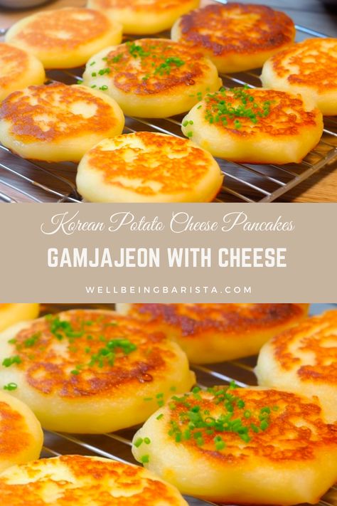 Korean Grilled Cheese, Savory Cravings, Easy Recipes For Potatoes, Cheap Delicious Recipes, Cheesy Potatoes Pancakes, Gf Cooking, Potato And Cheese Pancakes, Cheese Potato Bread, Dish With Potatoes