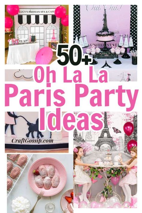 French Themed Birthday Party, French Themed Birthday, Paris Birthday Cakes, Pink Paris Party, Parisian Birthday Party, Diy Paris, French Themed Parties, Paris Themed Birthday Party, Paris Tea