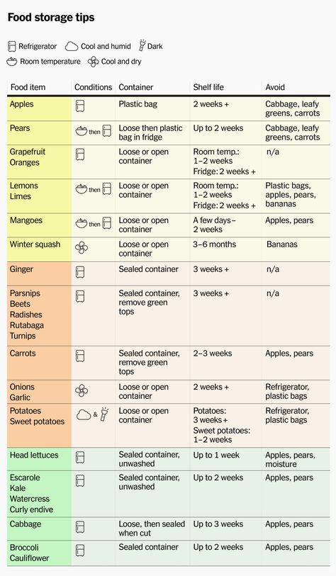 Wirecutter on Twitter: "Our handy chart to sum up all of our best produce storage advice into one set sheet you can hang right on the fridge. https://t.co/15DK3UDxx5… https://t.co/yU9Qwsx8Cr" Storing Produce, Prevent Food Waste, Produce Storage, Carrot Greens, Head Of Lettuce, Fruit And Vegetable Storage, Vegetable Storage, Storage Tips, Cooking Hacks