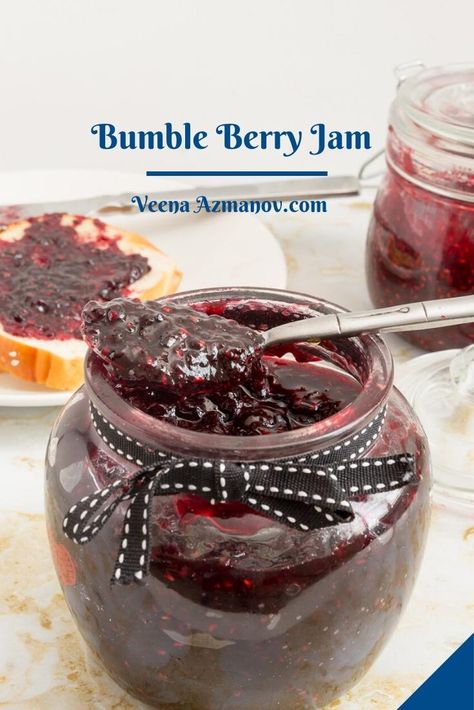 A mixed berry jam also know as bumble berry jam is made with blackberries, blueberries, raspberries and strawberries. Made all . natural with no pectin just like mom use to make. #mixedberryjam #bumbleberryjam #nopectinjam #withoutpectinjam #berryjam Raspberry Blueberry Jam, Bumbleberry Jam, Strawberry Blueberry Jam, Berry Jam Recipe, Preserves Recipes, Huckleberry Jam, Blueberry Preserves, Jam Without Pectin, Fruit Jam Recipes