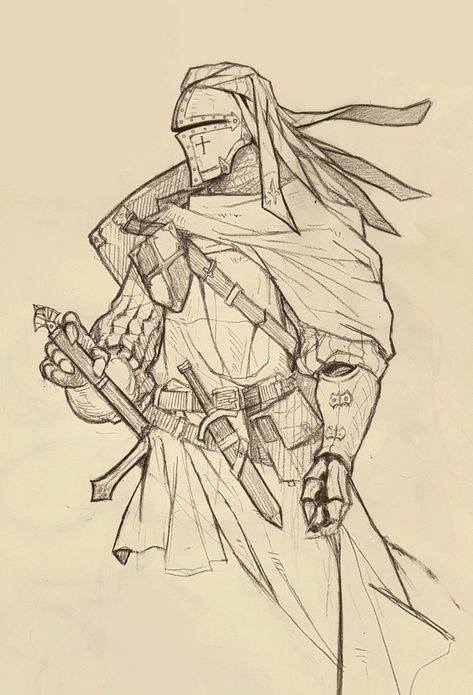 ArtStation - drawing, Jinyong Kim Cavalier Tattoo, Medieval Sketch, Armor Drawings, Knight Sketch, Knight Drawing, Comic Art Sketch, Medieval Drawings, Armor Drawing, Warrior Drawing