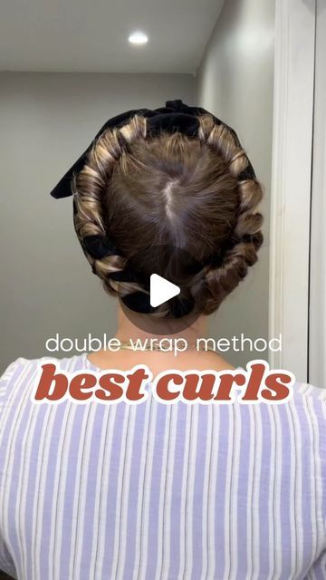 Heartless Curls For Extensions, Satin Hair Rollers, Yoga Pants Heatless Curls, Twist Wet Hair For Curls, Rag Curls Tutorial How To Do, Hair Wrap To Sleep In, Natural Overnight Curls, Morning Hair Routine Curls, Heartless Curl Rod Tutorial