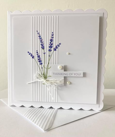 White On White Cards, Sympathy Cards Handmade, Clean And Simple Cards, Square Cards, Simple Birthday Cards, Wedding Cards Handmade, Cas Cards, White Cards, Birthday Cards For Women