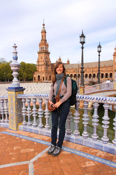 What to wear in Seville (month by month) guide - Wear When What Why Spain Outfit Ideas December, Seville Outfits Spring, Seville Outfit Summer, Sevilla Spain Outfits, Spain In Fall Outfits, Seville Spain Outfits Winter, Spain September Outfits, What To Wear In Spain In September, Seville Outfits