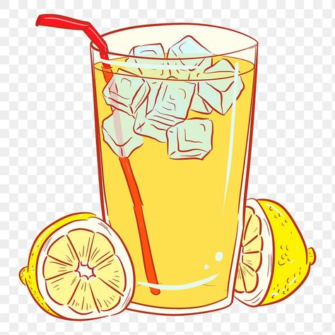 Lemonade Illustration Summer, Lemonade Drawing, Lemonade Sticker, Beverage Illustration, Ice Drawing, Iced Lemonade, Lemonade Illustration, Summer Lemonade, Lemonade Pitcher