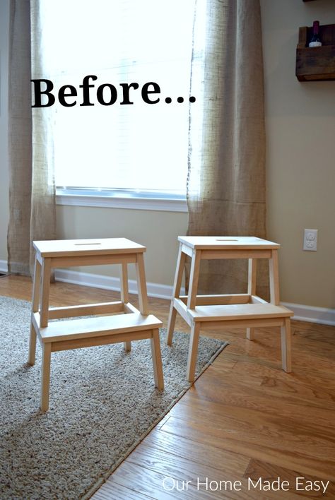 Bekvam Stool, Ikea Step Stool, Ikea Trones, Ikea Hack Kids, Ikea Bekvam, Ikea Stool, Kitchen Tower, Ikea Hacks Ideas, Ikea Kallax Hack