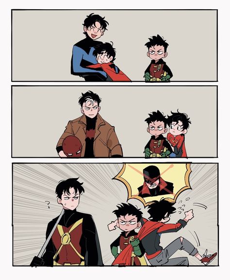 Dc Comics Funny, Superman X Batman, Robin Comics, Batfamily Funny, Superman X, Super Sons, Wayne Family, Univers Dc, Batman Funny