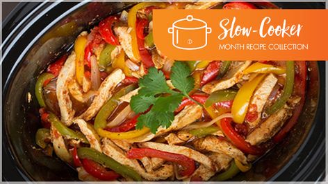 Slow Cooker Kip, 21 Day Fix Crockpot, Slow Cooker Chicken Fajitas, Chicken Fajitas Crockpot, 21 Day Fix Ideas, Chicken Crockpot Recipes Healthy, Chicken Crockpot Recipes Easy, Easy Slow Cooker Chicken, Chicken Fajita Recipe