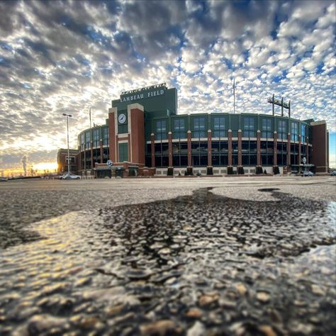 Lambeau Field on Instagram: “Daydreaming ☁️” Lambeau Field, Green Bay Packers, Green Bay, Wisconsin, Green, Building, Instagram