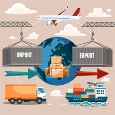 Transport Poster Design, Logistics Infographic, Economics Project, Logistics Design, Export And Import, Transportation Business, Ilmu Ekonomi, Commerce International, Transportation Poster