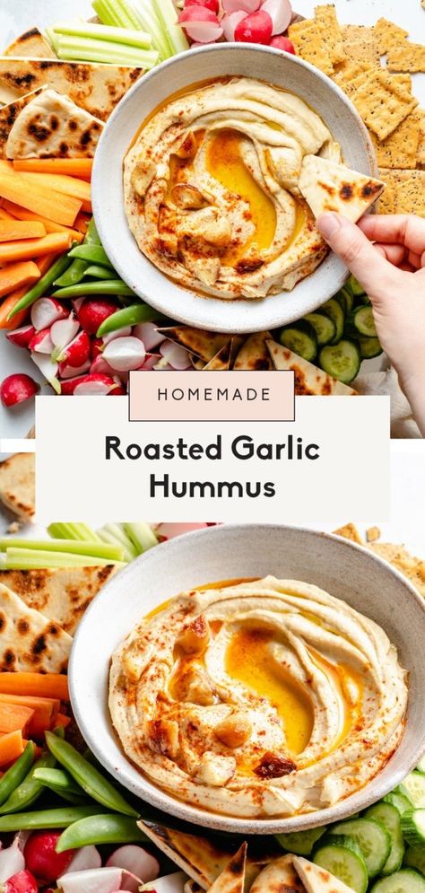 Chartreuse Board, Chicken Schwarma, Roasted Garlic Hummus Recipe, Garlic Hummus Recipe, Roasted Garlic Hummus, Hummus Recipe Homemade, Garlic Hummus, Easy Salad Dressing, Ambitious Kitchen