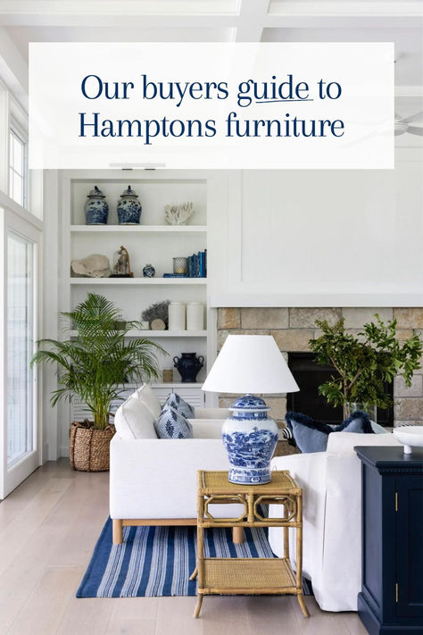 There’s a reason why Hamptons style remains one of Australia’s favourite interior design styles. But how do you select the right Hamptons furniture for your home? Tap the link now to read our guide to achieve the perfect blend of simplicity and character. Coastal Hamptons Style Living Rooms, Hampton Style Homes, Australian Hamptons Style, Hampton Living Room, Hamptons Design, Hamptons House Interior, Hamptons Style Living Room, Living Room Buffet, Hamptons Living Room