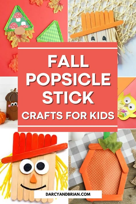 Fall is the perfect time for kids to unleash their creativity through popsicle stick crafts. These adorable and easy popsicle stick crafts are great for little ones to work on fine motor skills, hand-eye coordination, and following instructions. From scarecrows and pumpkins to owls and turkeys, there are endless possibilities for fall-themed popsicle stick crafts. Get ready to have some fun with your little ones as you create these cute autumn decorations together! Fall Kids Crafts Popsicle Sticks, Popsicle Stick Fall Crafts For Kids, Popsicle Fall Crafts, Craft Sticks Ideas For Adults, Easy Carnival Crafts, Fall Craft With Popsicle Sticks, Simple Fall Crafts For Kindergarten, Thanksgiving Crafts With Popsicle Sticks For Kids, Popsicle Stick Crafts For Preschoolers