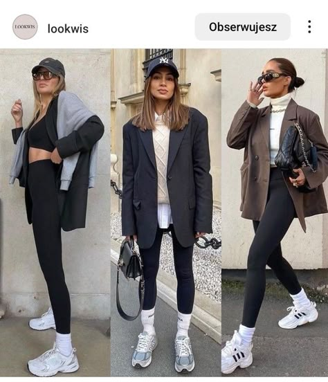 Nb 530, Casual Sporty Outfits, Ny Outfits, Look Legging, Classic Style Outfits, Outfit Inspired, Paris Outfits, Looks Street Style, Easy Trendy Outfits