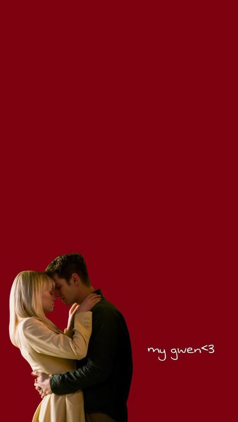 Texting Wallpaper, Amazing Spiderman Quotes, Spiderman Quotes, Spiderman Lockscreen, Peter Y Gwen, Gwen And Peter, Spiderman Gwen, Peter And Gwen, Peter Gwen