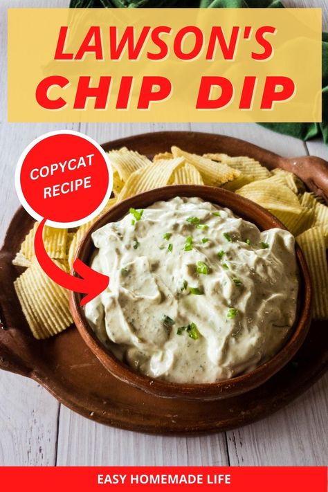 Lawson's Chip Dip Recipe, Easy Dips Sour Cream, Summer Chip Dip Recipes, Diy Chip Dip, Lawson Chip Dip Recipe, Best Potato Chip Dip Recipe, Potato Chip Dip, Chip Dip Recipe, Best Potato Chips