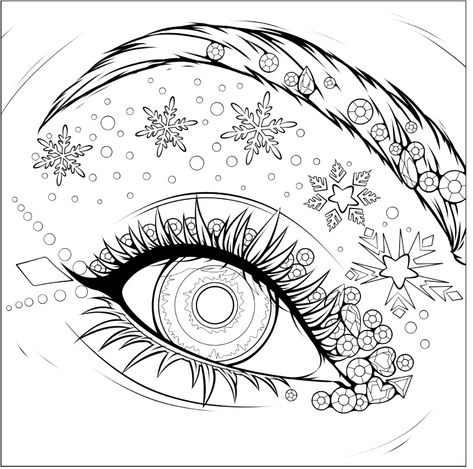 Eyeball Drawings, Eye Coloring Pages, Eyeball Drawing, Skeleton Key Tattoo, Trippy Eye, Creative Drawings, Coloring Printables, Key Tattoo, Adult Coloring Books Printables