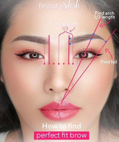 How to Draw Symmetrical Eyebrows for PMU: Tips & Tools Draw On Eyebrows, Symmetrical Eyebrows, Asymmetrical Face, Eyebrow Mapping, Brow Mapping, Portrait Drawing Tips, Draw Eyebrows, Gothic People, How To Render