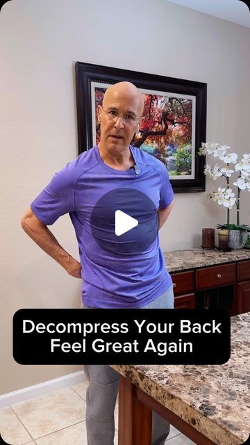 Alan Mandell on Instagram: "Decompress Your Back and Feel Great Again!  Dr. Mandell" Lower Back Decompression, Decompress Lower Back, Lower Back Stretch, Motivational Doc, Improve Leg Circulation, Back Decompression, Knee Mobility, Easy Workouts For Beginners, Leg Circulation