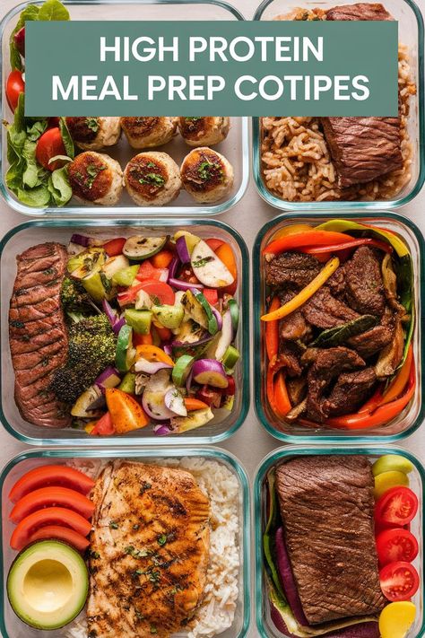 Weeknight Dinner High Protein, Manly Meal Prep, Protein Rich Food Recipes, Best Protein Meals For Women, Factor 75 Meals, High Protein Beef Meal Prep, Men’s Meal Prep, High Protein Meals Steak, Simple High Protein Meal Plan