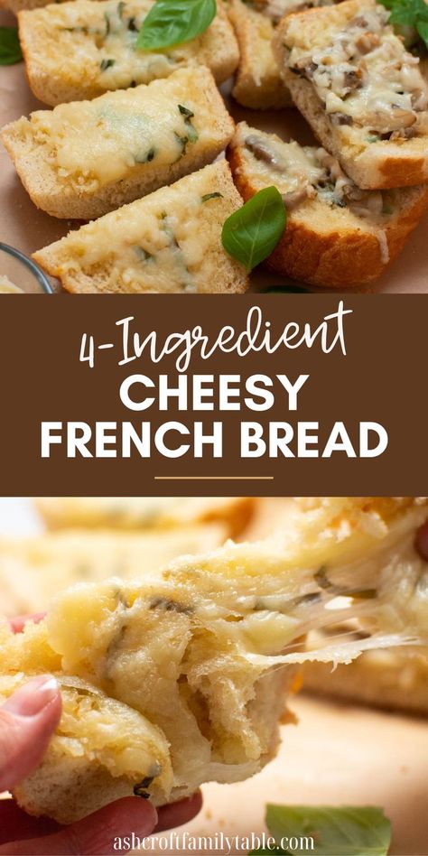 Cheesy French bread. Bread With Soup, Cheesy French Bread, Easy Side Dishes For Bbq, Easy Side Dishes For Dinner, Side Dishes For Dinner, Dishes For Dinner, Rolls Bread, Easy Side Dishes, Side Dishes For Bbq