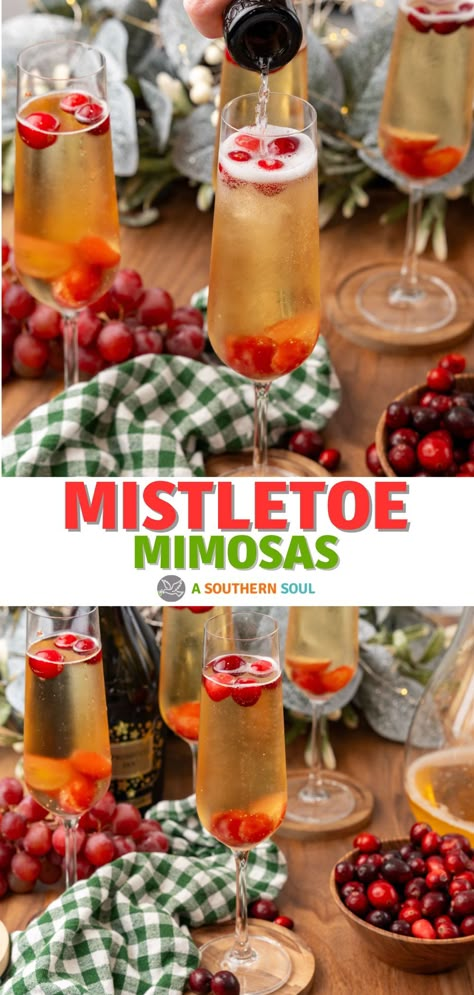 With sparkling apple juice, crisp Prosecco, and festive frozen fruits, these mimosas bring a delightful blend of sweet and bubbly to any celebration. Whether you’re hosting brunch, a holiday party, or a cozy night, this beautiful, fruity cocktail will brighten your spirits. Christmas Brunch Cocktails Drinks, Holiday Drinks With Prosecco, Christmas Morning Mimosa, Brunch Drinks Alcoholic, Christmas Brunch Drinks, Mimosas Recipe, Cookies Gift Ideas, Sparkling Apple Juice, Mimosa Recipes