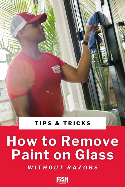 How To Remove Paint From Glass Window, How To Remove Paint From Windows, Painting French Doors, Remove Paint From Glass, Neck Painting, Remove Acrylic Paint, Painted French Doors, Painted Window Frames, How To Remove Paint