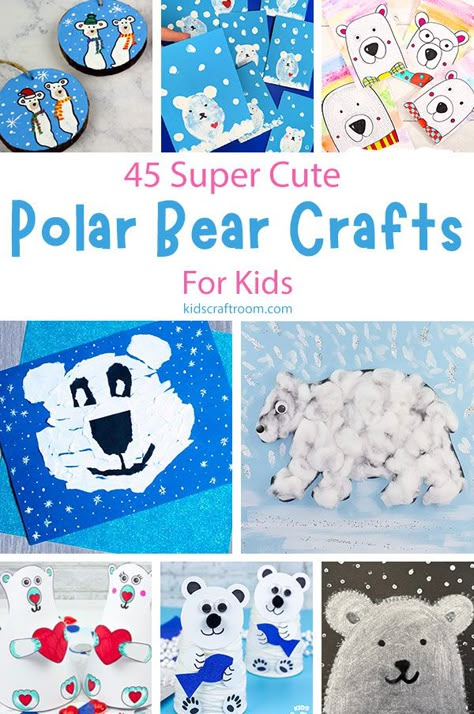 45+ Polar Bear Crafts for kids. Polar Animals Preschool Crafts, Polar Bear Craft Preschool, Polar Bear Crafts For Kids, Thumbprint Ornaments, Reindeer Thumbprint, Bear Crafts For Kids, Polar Bears Preschool, Polar Bear Winter Craft, Polar Bear Crafts