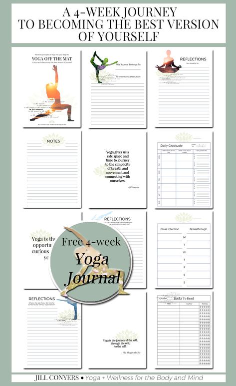 Deepen and inspire your yoga practice with journaling. A yoga journal can bring a depth of awareness that will enrich your yoga experience and enhance every aspect of your life. Click through to download free yoga journal. #journaling #journal #yoga #yogaquote #yogajournal #wellness #yogainspiration #bestlife #freeprintables Yoga Information, Yoga Iyengar, Iyengar Yoga, Vie Motivation, Relaxing Yoga, Yoga Help, Yoga Exercises, Yoga Journal, Free Yoga