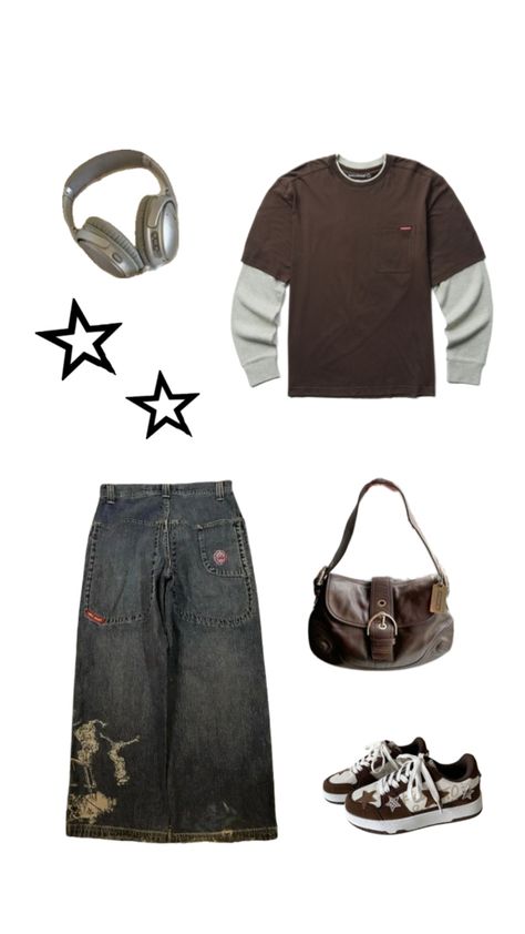 Mens Wear Baggy Outfit Clothes Streetwear Boy Y2K Star Downtown Girl Skater Indie Fashion Men, Streetwear Boy, 6th Form Outfits, Skater Men, W Pictures, Y2k Outfits Men, Skater Outfit, Punk Style Outfits, Girl Skater