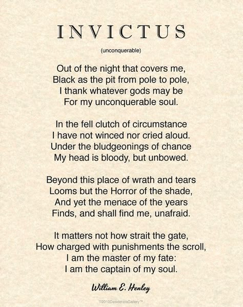 Poem Worksheet, Invictus Poem, Poem Tattoo, Inspirational Poems, Quotes And Poems, Literature Quotes, Poetry Words, Poems Quotes, Literary Quotes