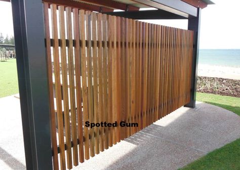 Timber Screens Outdoor, Contemporary Landscapes, Garage Screen Door, Cedar Posts, Timber Screens, Building Entrance, Fence Screening, Master Bath Remodel, Home On The Range